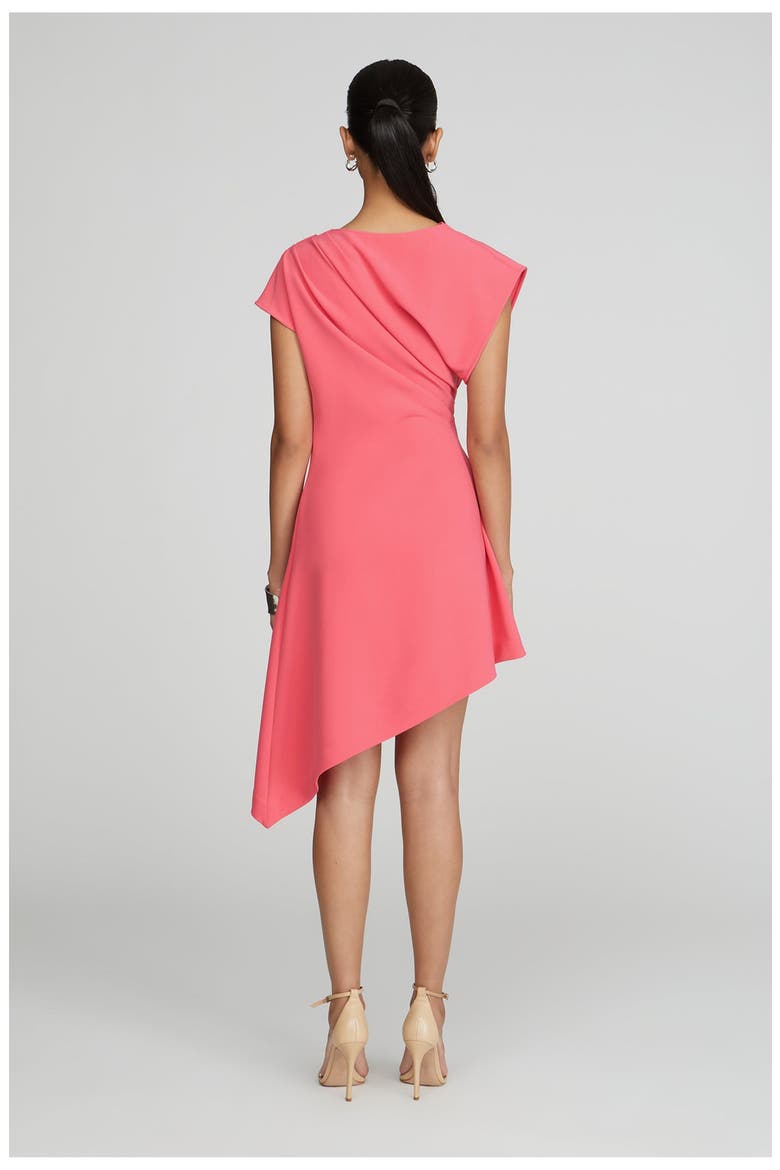 Jolie Dress in Luxe Crepe, Alternate, color, Guava
