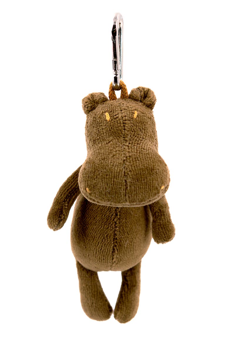 Key Charm Momo the Hippo brown, Main, color, Brown
