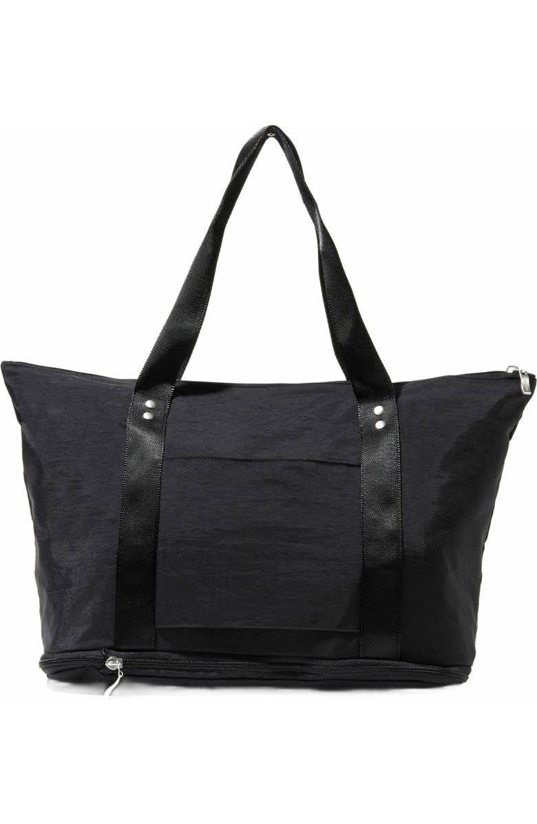 BAGGALLINI Carryall Expandable Packable Weekender Tote Bag, Alternate, color, Black