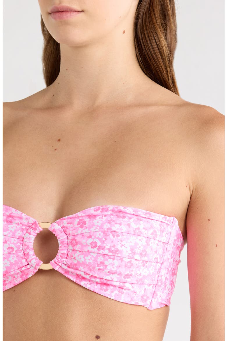 Strapless Bandeau Bikini Top, Alternate, color, BERRY BURST