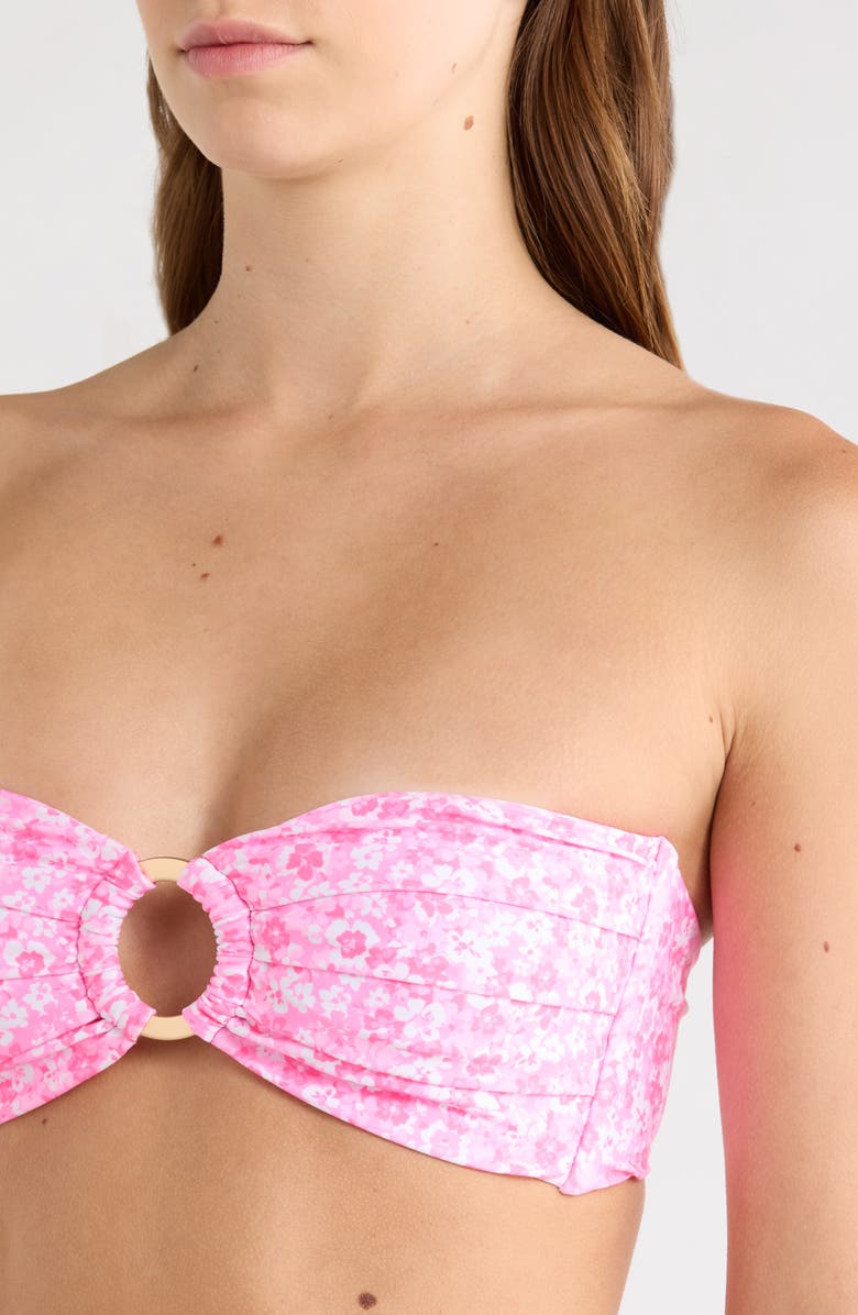 Kulani Kinis Strapless Bandeau Bikini Top, Alternate, color, Berry Burst