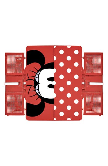 Oniva A Picnic Time Brand Oniva Disney® Mickey Mouse Portable Folding Table In Red