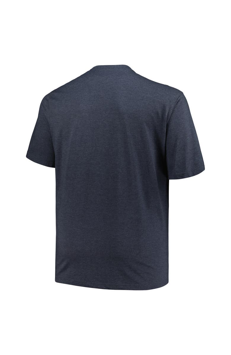 PROFILE Men's Profile Heather Navy Detroit Tigers Big & Tall Weathered Logo T-Shirt, Alternate, color, Heather Navy