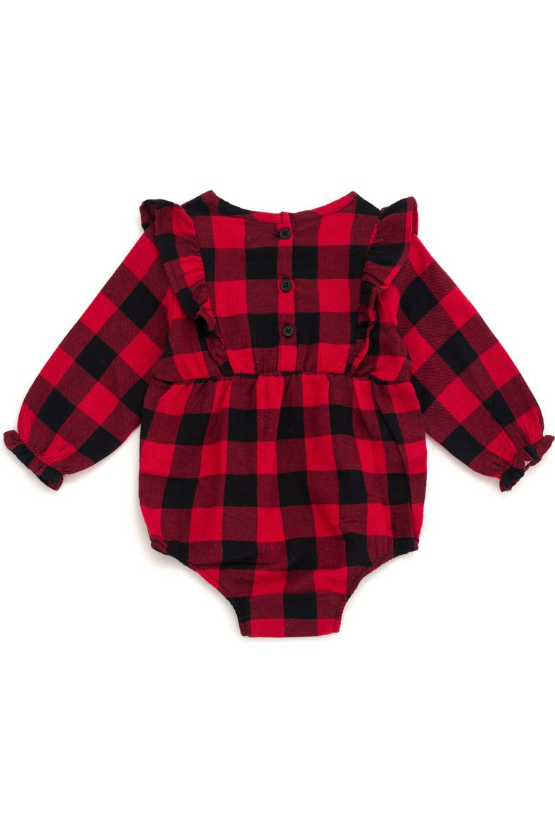 Mickey Mouse & Friends One Piece Bodysuit, Alternate, color, Minnie Red Black