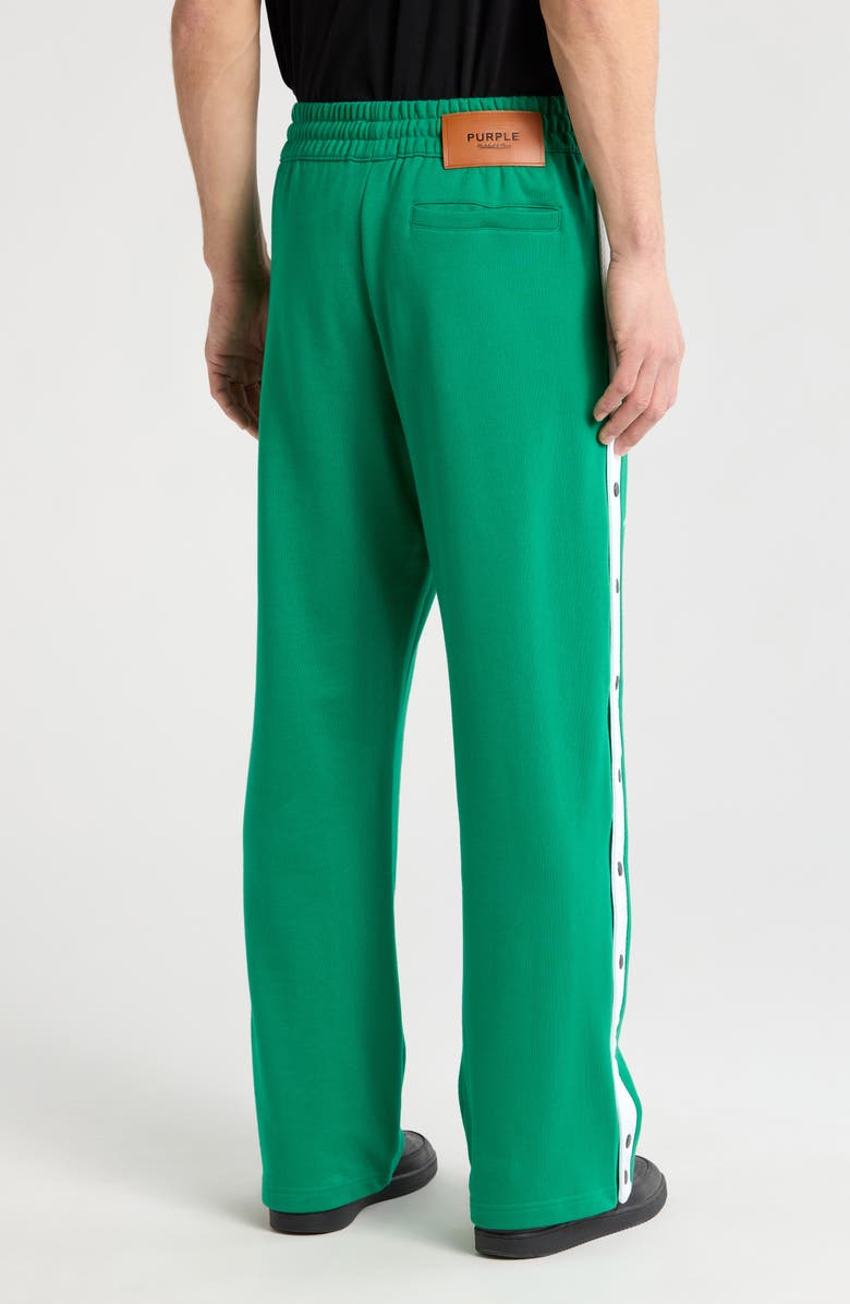 PURPLE BRAND Boston Celtics Snap-Up Cotton Graphic Track Pants, Alternate, color, 