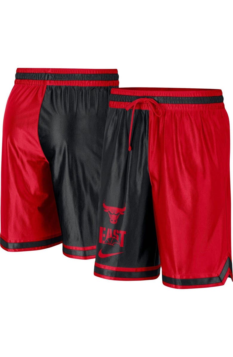 Nike Men's Nike Red/Black Chicago Bulls Courtside Versus Force Split DNA Performance Shorts, Main, color, Red