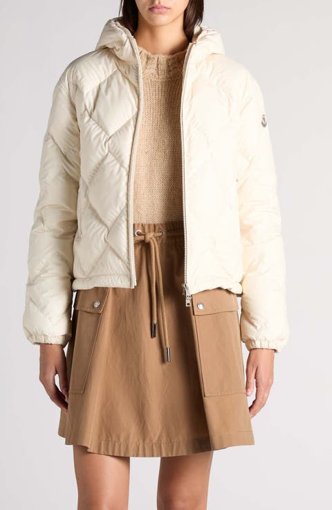 Arvouinne Diamond Quilted Hooded Down Jacket