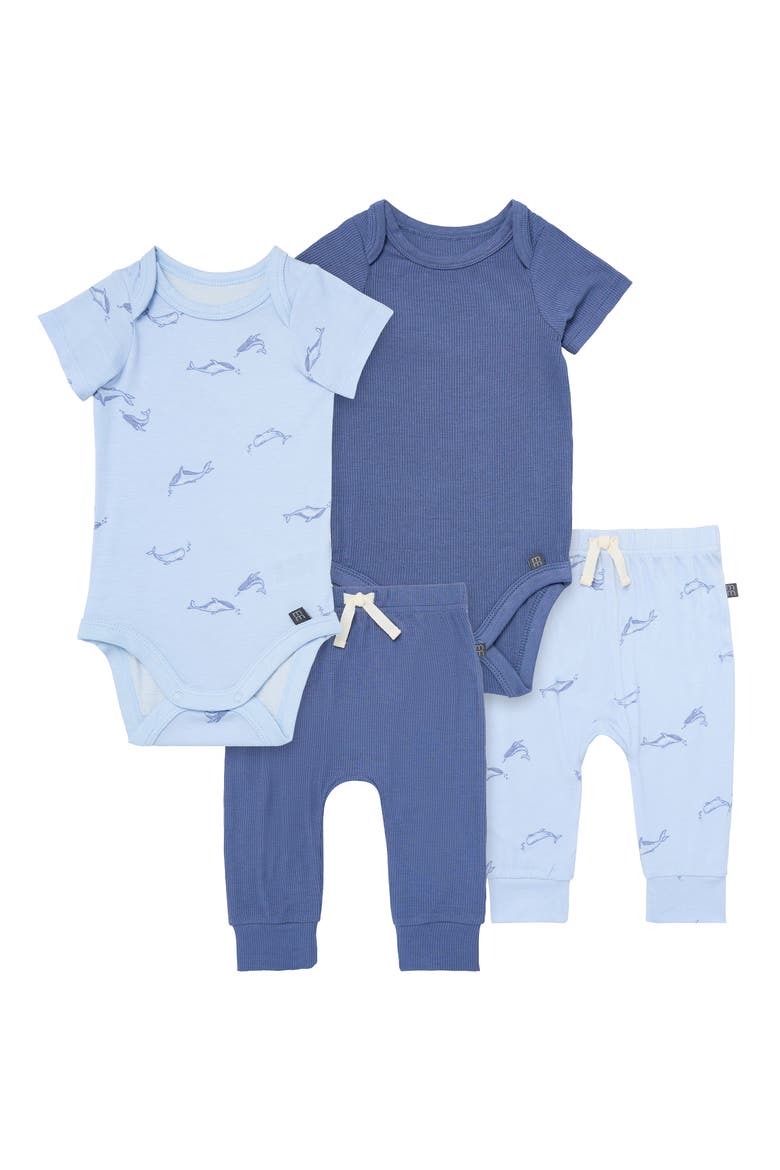 Bodysuit and Pant Set, Main, color, Blue Whale
