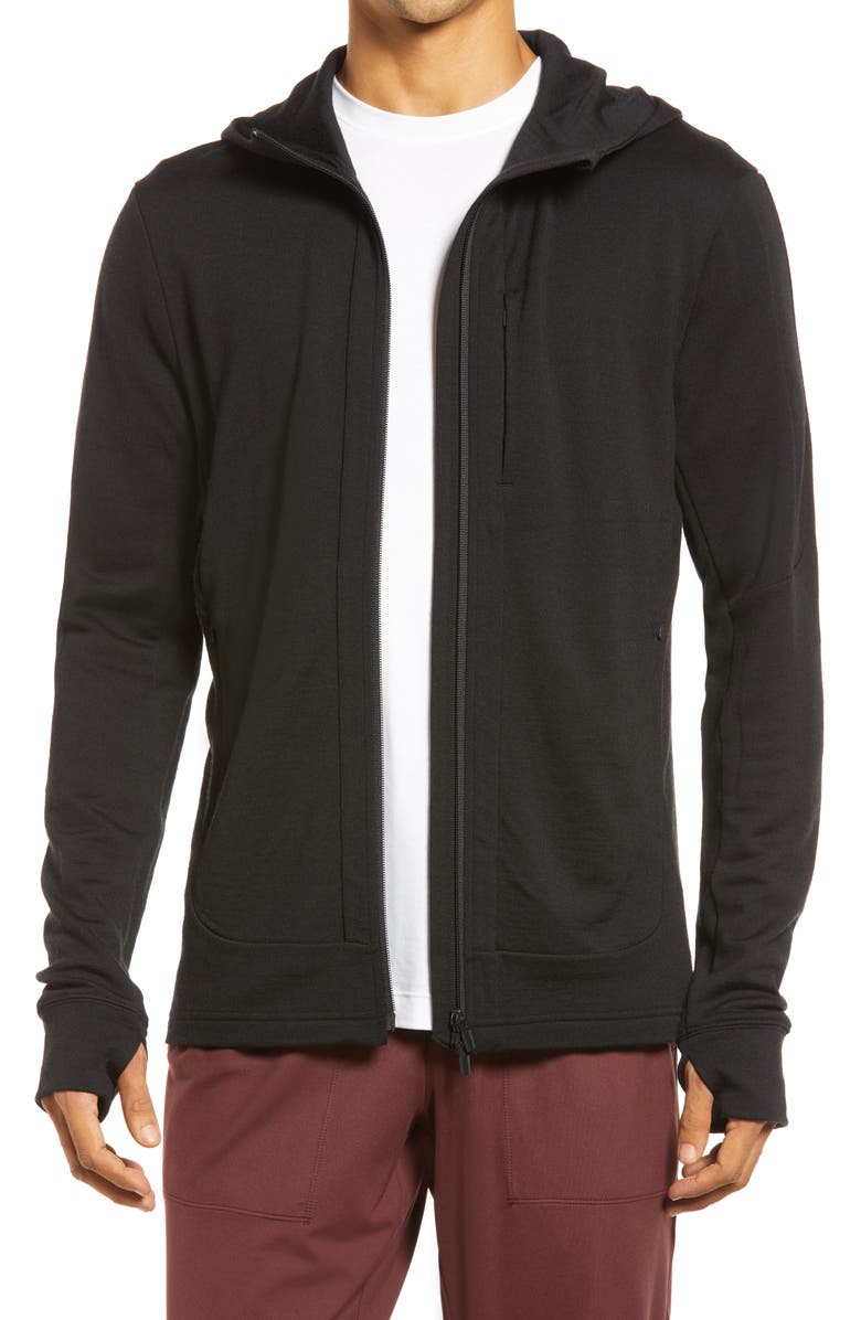 Icebreaker Quantum III Merino Wool Zip Hoodie, Main, color, 