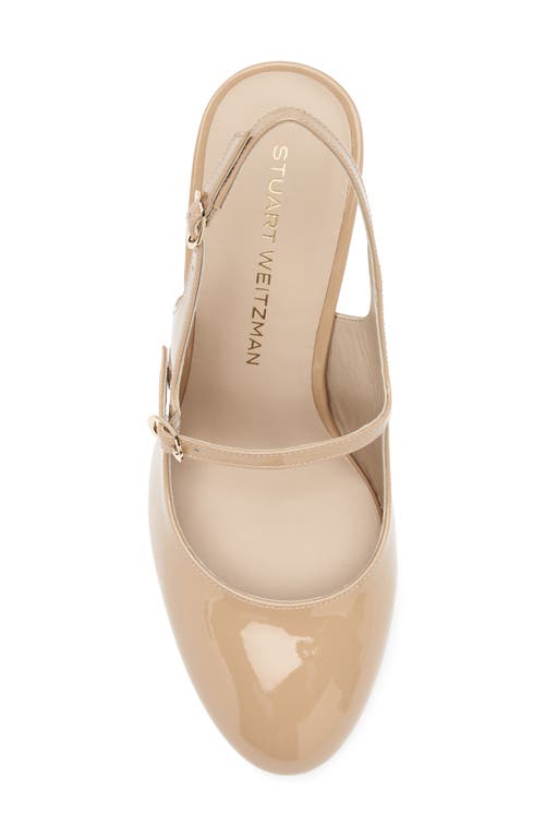 Stuart Weitzman Babette Mary Jane Slingback 85 In Brown