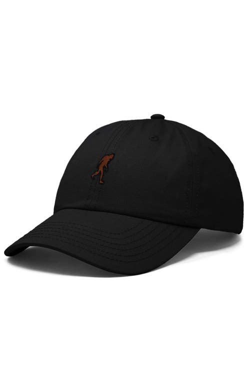 Dalix Sasquatch Embroidered Dad Hat In Black