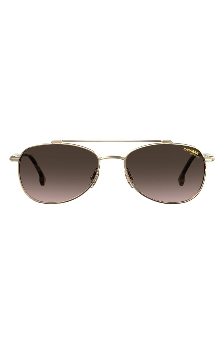 Carrera Eyewear 58mm Aviator Sunglasses, Main, color, Gold