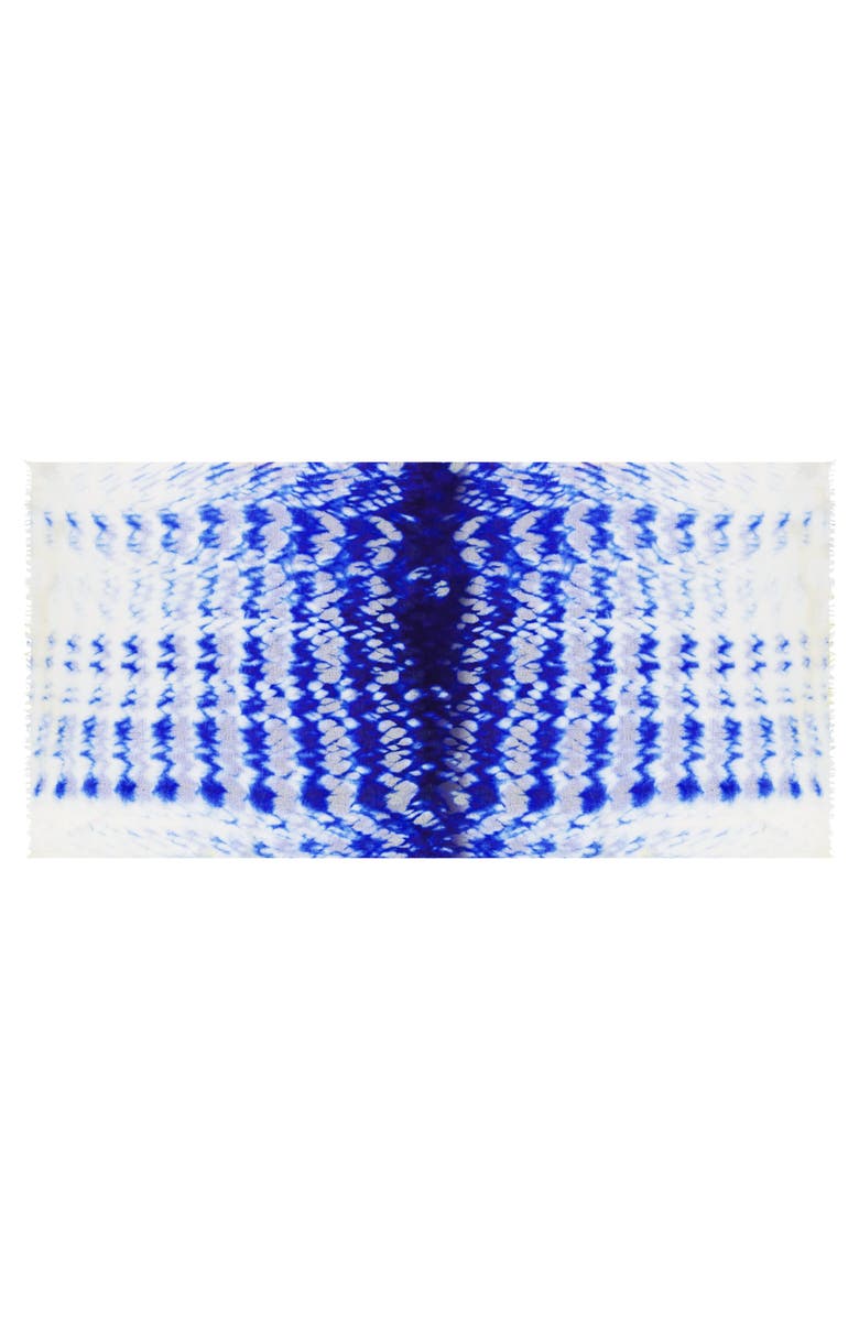 Mer St. Barth Cashmere Dip Dye Shawl, Main, color, Indigo Blue