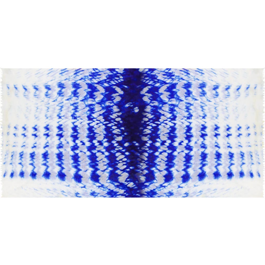 Mer St. Barth Cashmere Dip Dye Shawl In Indigo Blue