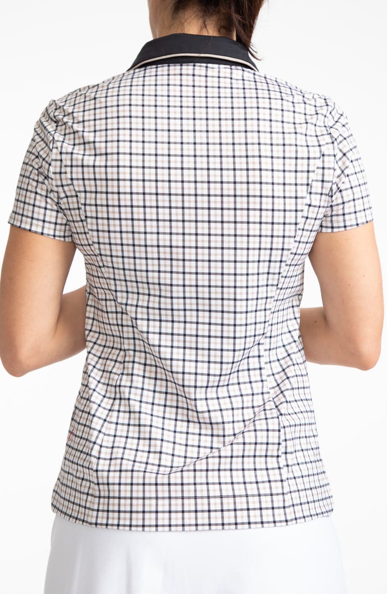 KINONA Classic & Fantastic Check Short Sleeve Golf Top, Alternate, color, 