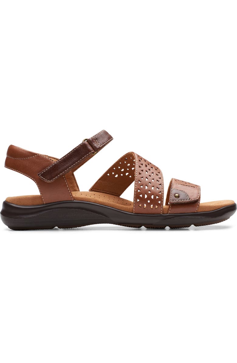 Clarks<sup
®</sup
Kitly Way Sandal, Alternate, color, Tan Leather