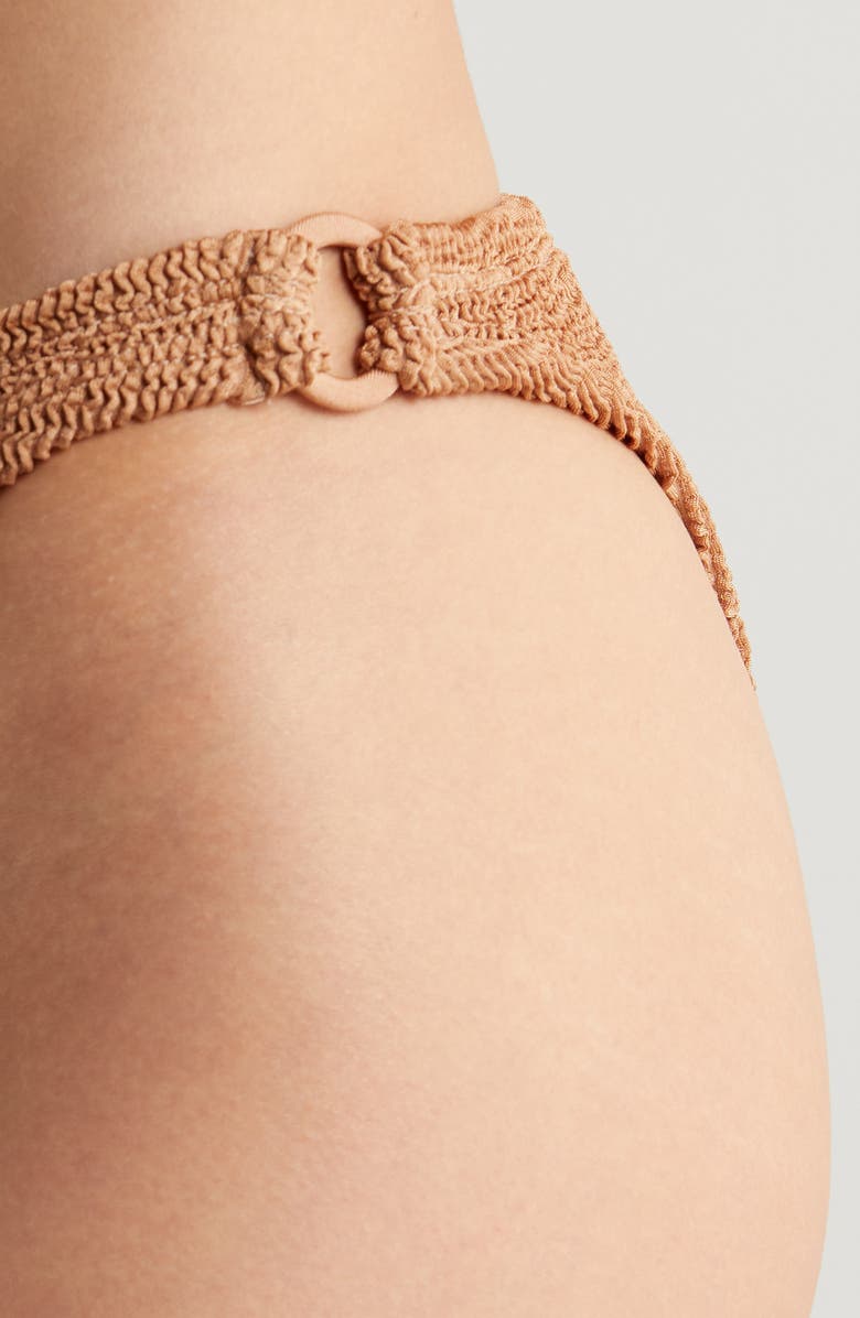 Hunza G Gloria O-Ring Seersucker Two-Piece Swimsuit, Alternate, color, 