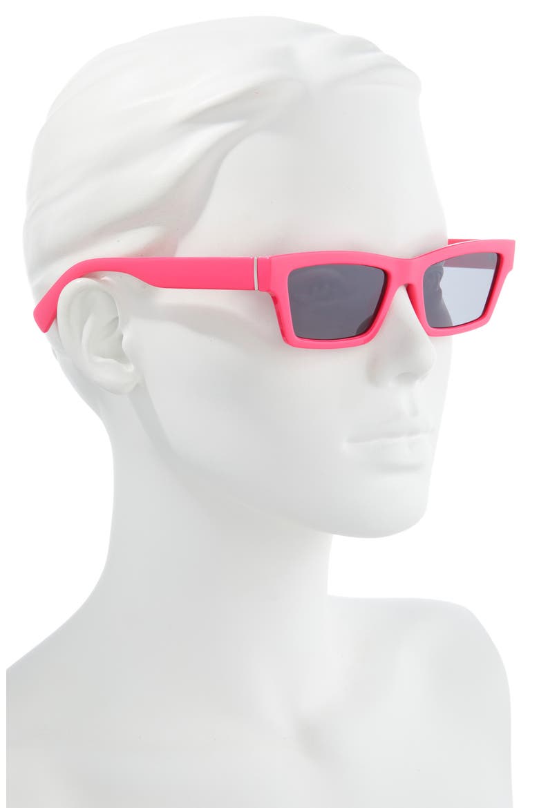 Rectangle Sunglasses, Alternate, color, PINK