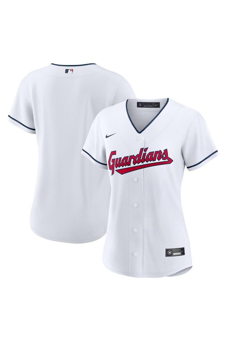 Women's Nike White Cleveland Guardians Home Replica Team Jersey, Main, color, White