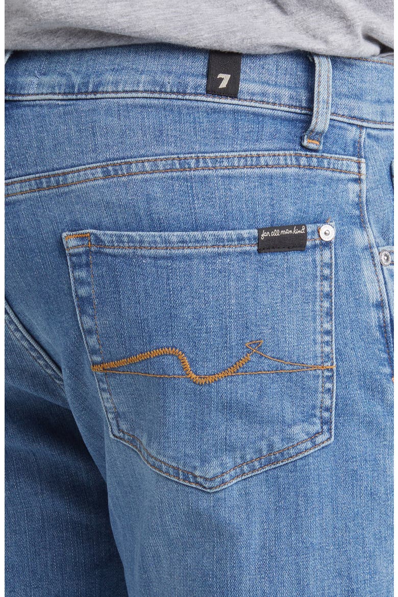 Slimmy Tapered Stretch Cotton Jeans, Alternate, color, PUZZLE
