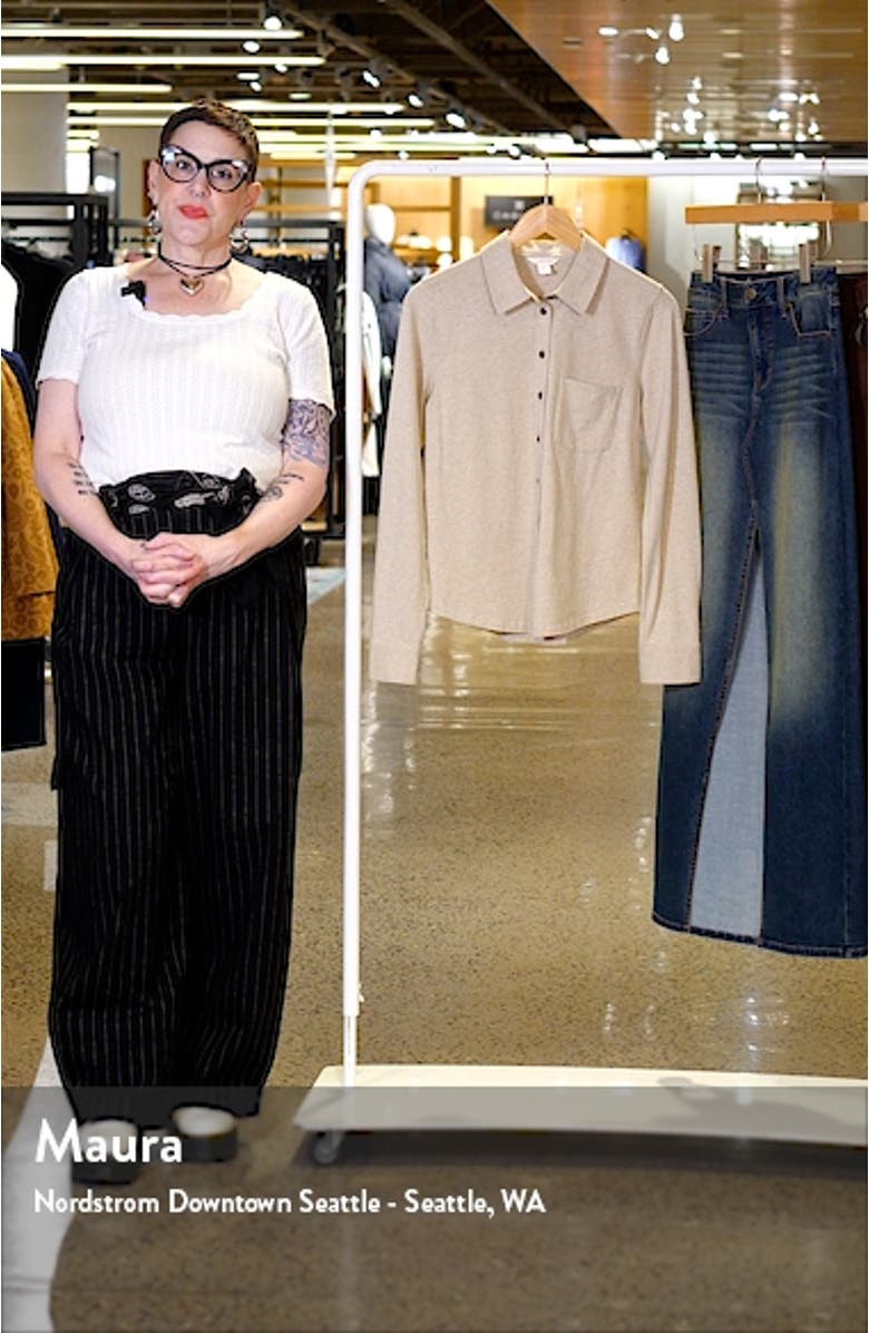 Knit Button-Up Shirt, sales video thumbnail