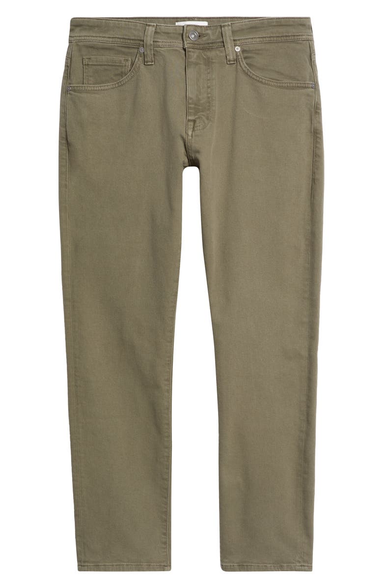 Nordstrom Garment Dye Slim Straight Leg Jeans, Alternate, color, Olive Tundra