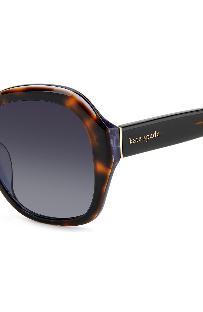 Kate Spade 55mm lottie butterfly sunglasses, Alternate, color, Havana