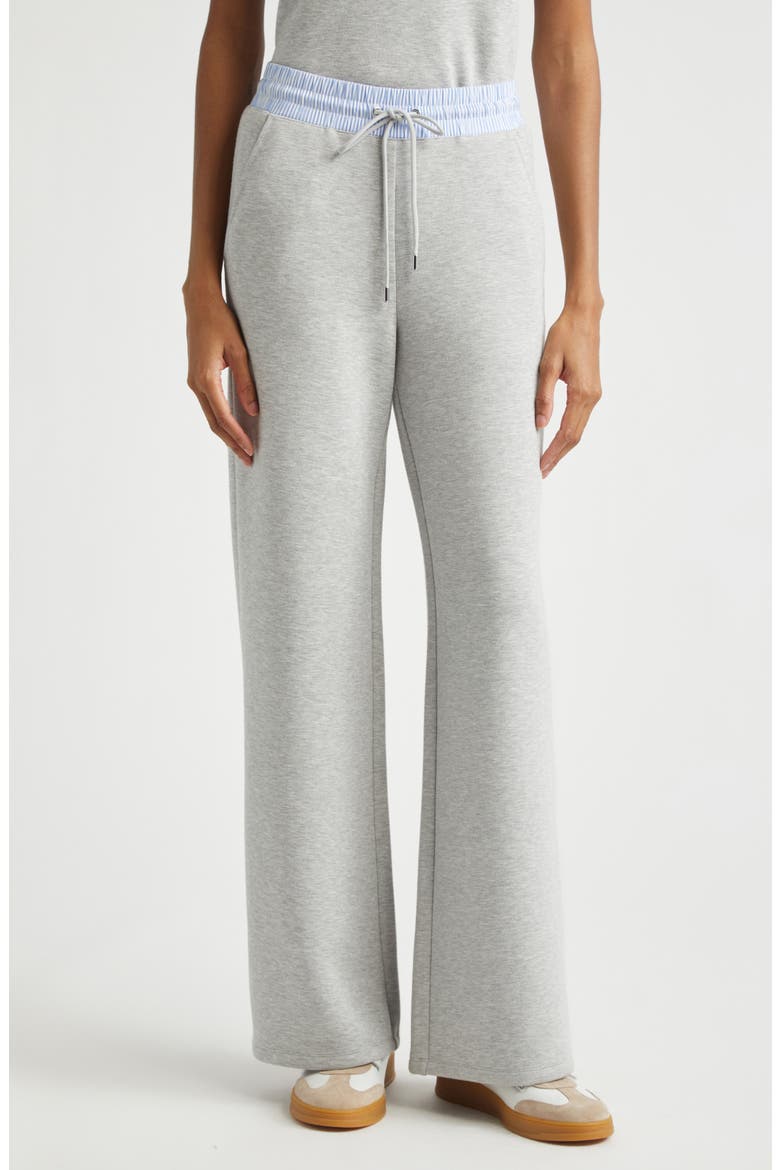 Ernie Mixed Media Sweatpants, Main, color, LIGHT HEATHER GREY