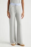 Veronica Beard Ernie Mixed Media Sweatpants