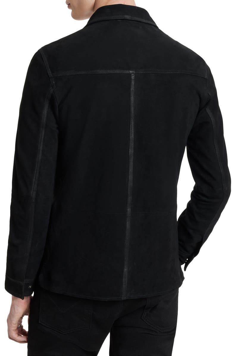 John Varvatos Izzy Suede Shirt Jacket, Alternate, color,