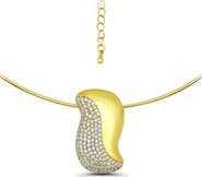 Christian Siriano New York Pavé Cubic Zirconia Collar Necklace