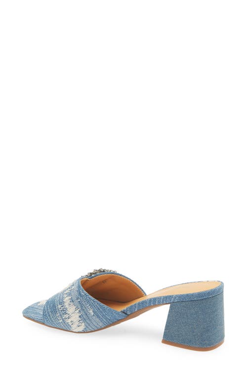 Shop Nine West Geanila Slide Sandal In Light Blue