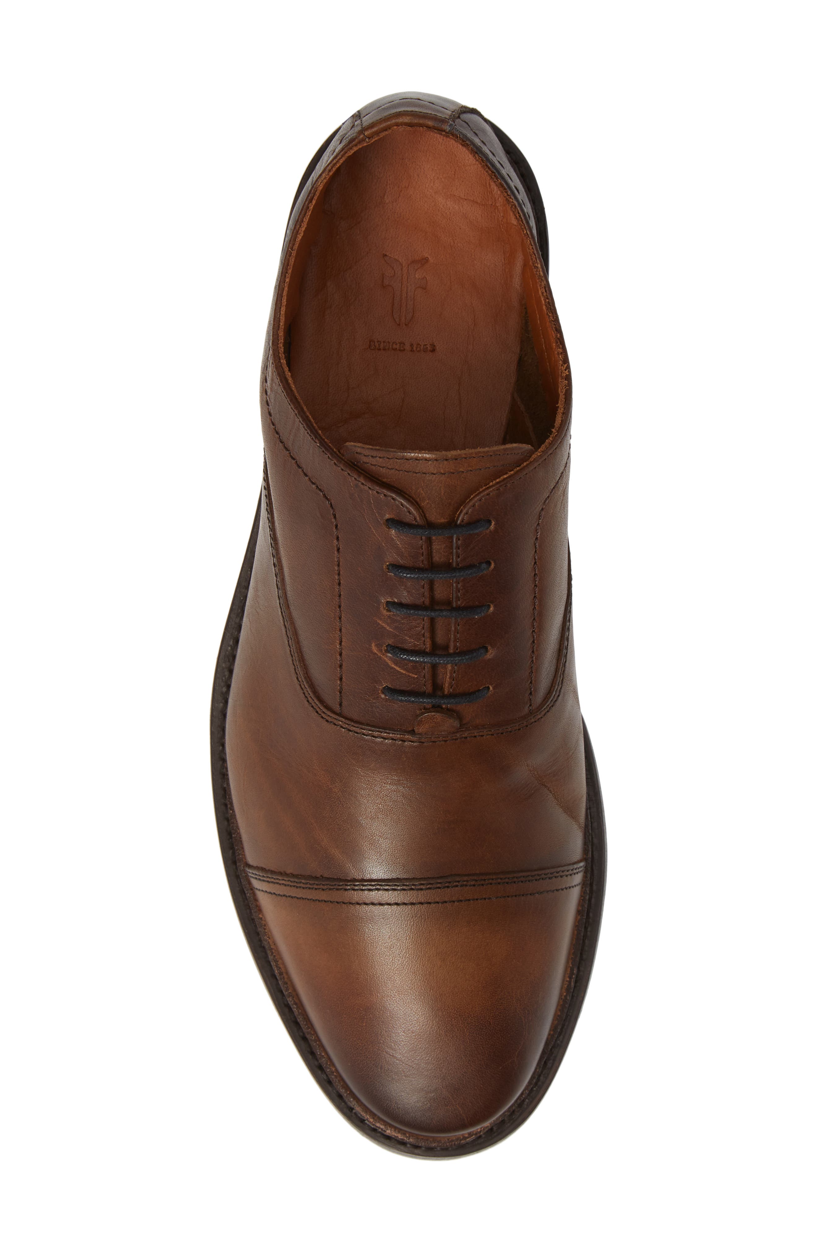 Frye Paul Bal Cap Toe Oxford, Alternate, color, Cognac