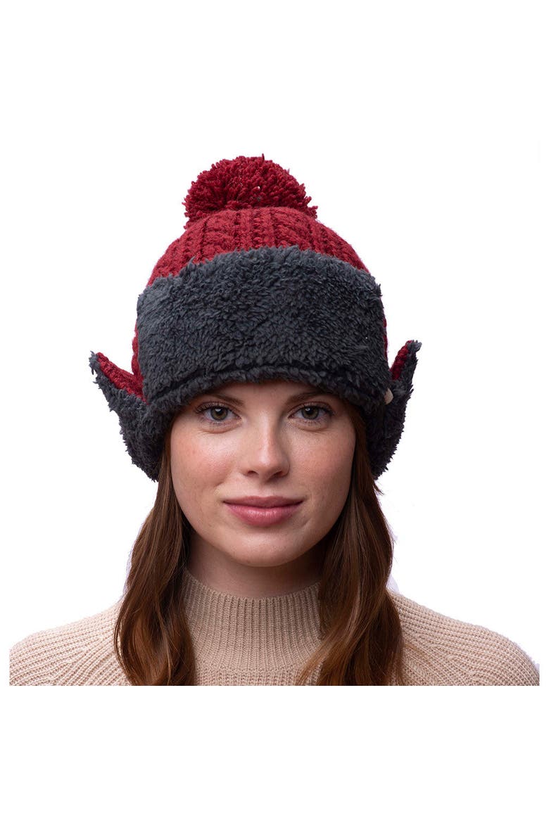 Trapper Hat w/ Pom, Alternate, color, Black