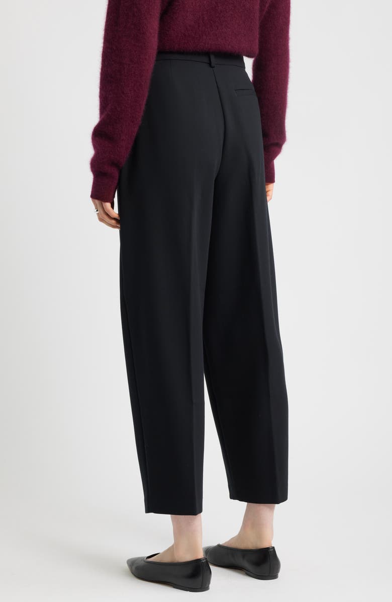 Nordstrom Pleated Ankle Pants, Alternate, color, Black