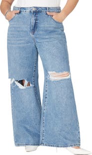 ELOQUII The Yvette Rigid Wide Leg  Jean