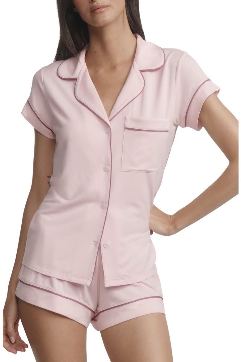Gisele Short Pajamas, Main, color, PALE PINK/ FIG