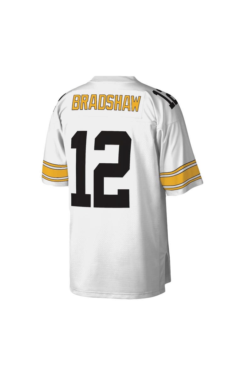 Mitchell & Ness Men's Mitchell & Ness Terry Bradshaw White Pittsburgh Steelers Legacy Replica Jersey, Alternate, color,