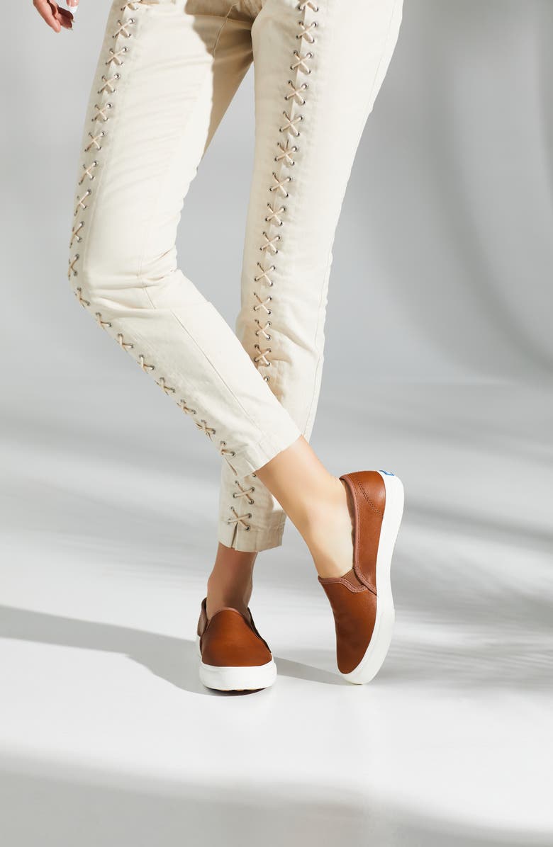 Keds<sup>®</sup> Double Decker Platform Slip-On Sneaker, Alternate, color,