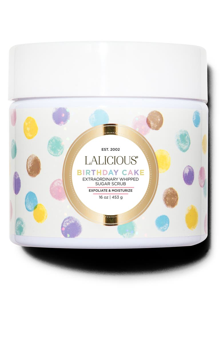LALICIOUS Birthday Cake Extraordinary Whipped Sugar Scrub, Main, color,