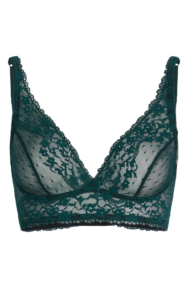 Commando Double Take Lace Bralette, Alternate, color, Juniper