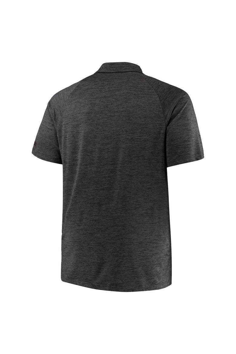 Men's Colosseum Black Mississippi State Bulldogs Big & Tall Down Swing Polo, Alternate, color, Black