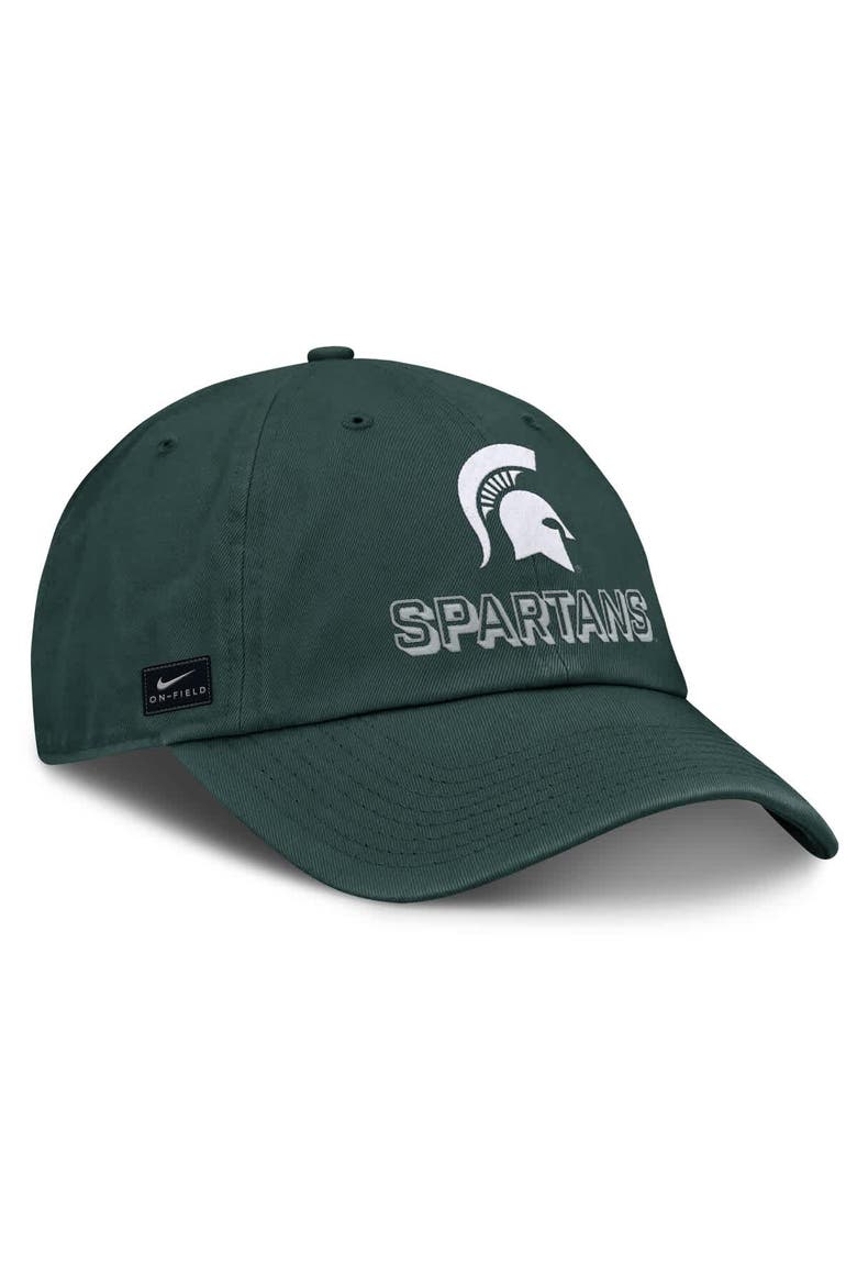 Men's Nike Green Michigan State Spartans 2025 On-Field Club Adjustable Hat, Alternate, color, Green