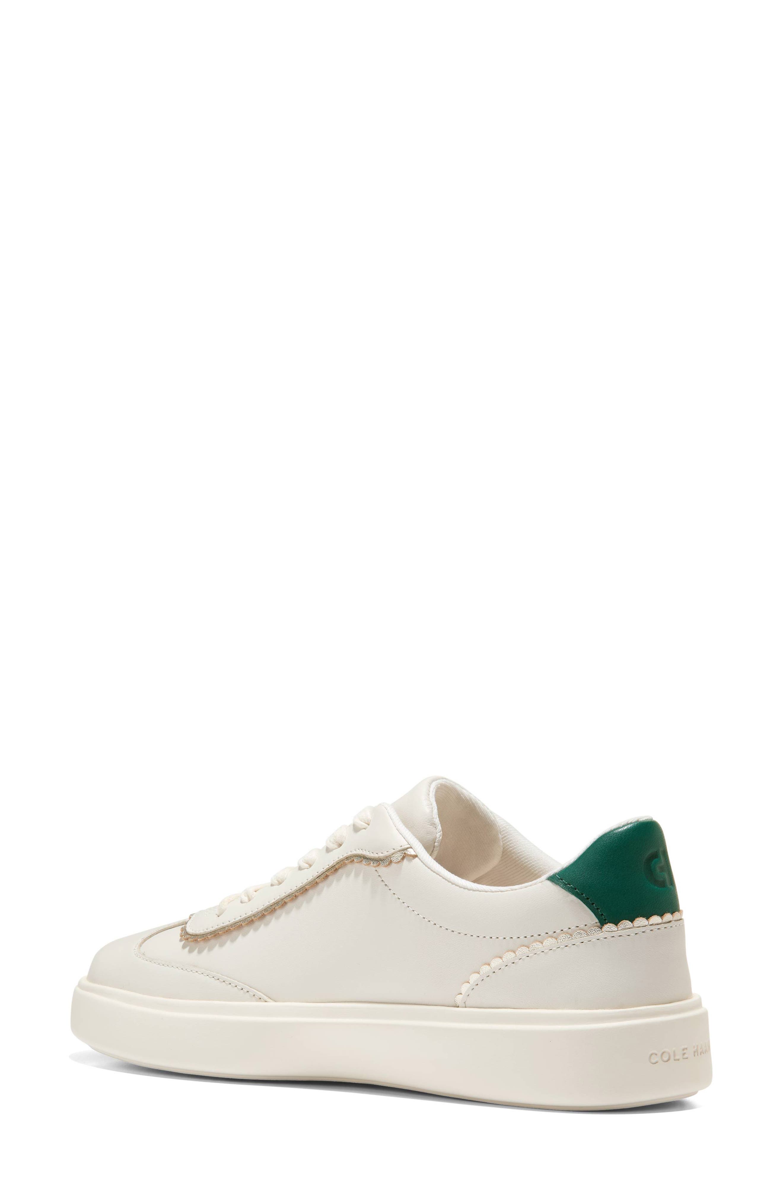 Cole Haan Grand Crosscourt Arlowe Sneaker, Alternate, color, Ivory Ltr/ Rainforest Ltr