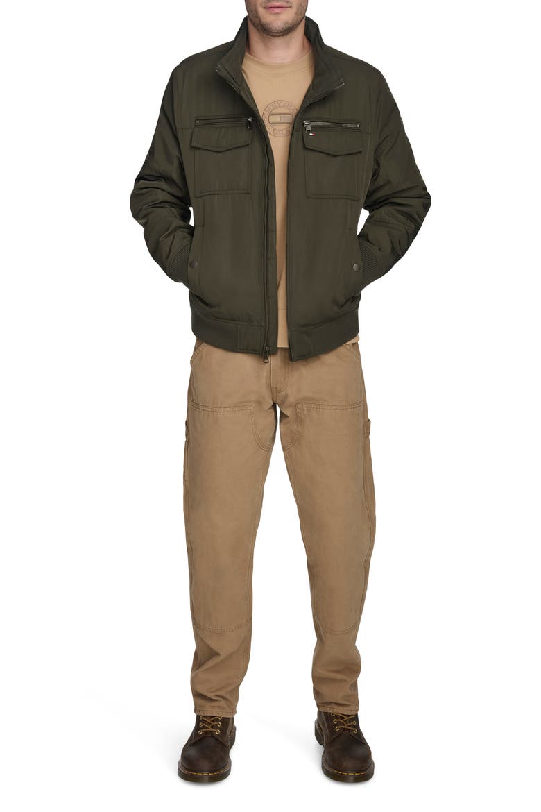 Performance Bomber Jacket, Alternate, color, ARMY GREEN