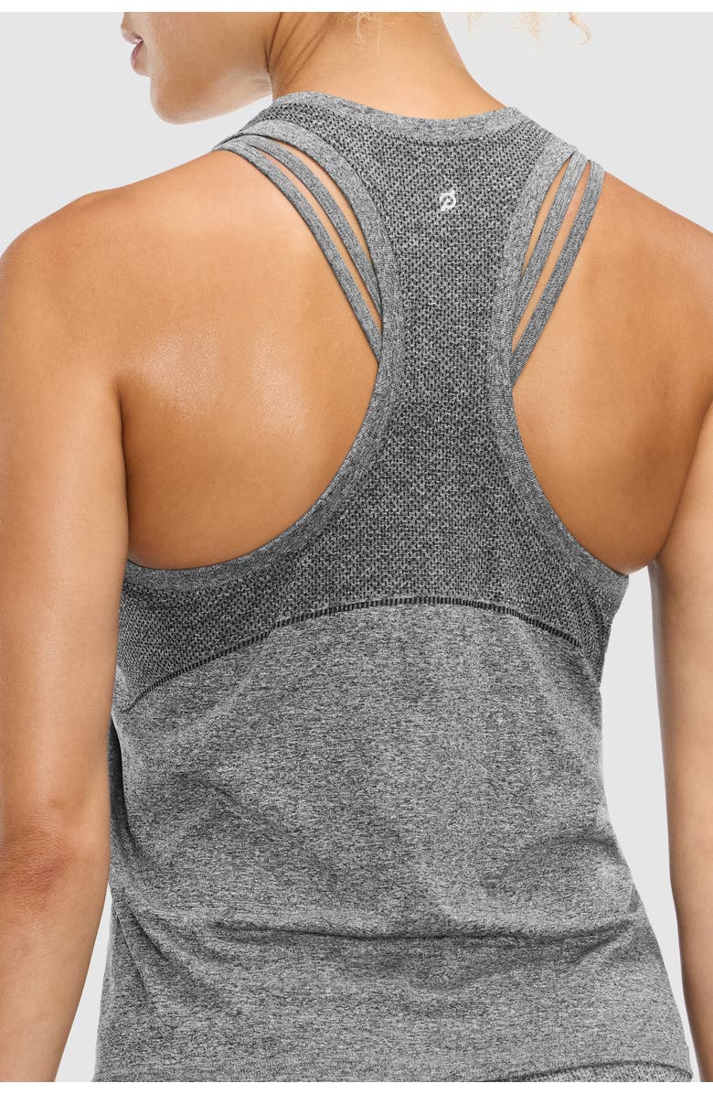 Peloton Seamless Melange Tank, Alternate, color, Black