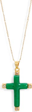 Child of Wild Donatello Jade Cross Necklace