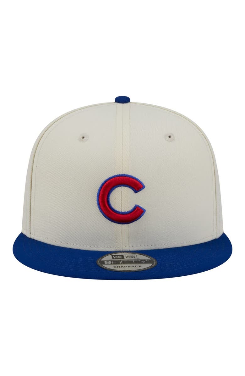 New Era Men's New Era Cream/Royal Chicago Cubs Localized 9FIFTY Snapback Hat, Alternate, color, Cream
