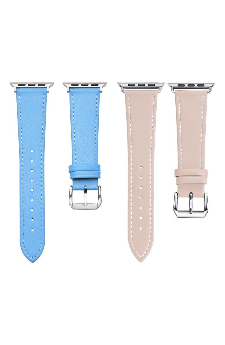 Posh Tech Leather Bands for Apple Watch, Main, color, 