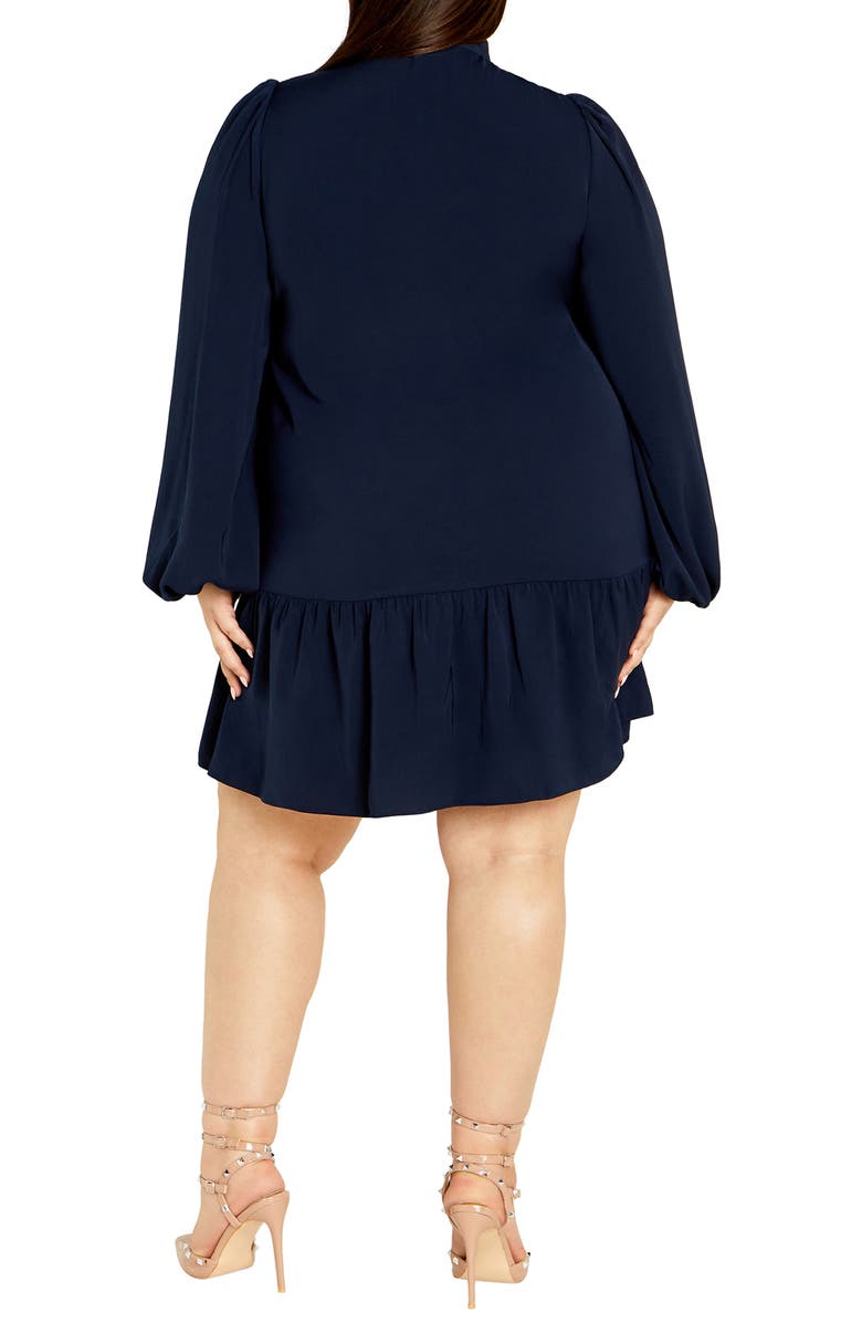 City Chic Charlie Long Sleeve Shirtdress, Alternate, color,